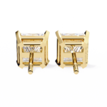 3.00 Carat Princess Cut Diamond Stud Earrings - Luxury Classic Jewelry - Image 12
