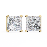 3.00 Carat Princess Cut Diamond Stud Earrings - Luxury Classic Jewelry - Image 7