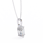 1.00 Carat Marquise Brilliant Cut Diamond Solitaire Pendant Necklace – Premium Fine Jewelry - Image 2