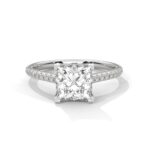 Elegant 2.22 CT Princess Cut Solitaire Diamond Ring – Perfect for Engagements