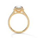 1.52 Carat Round Cut Halo Diamond Engagement Ring for Women – Elegant Bridal Jewelry - Image 5