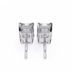 2.40 Carat Emerald Cut Diamond Solitaire Stud Earrings – Elegant Modern Jewelry - Image 6