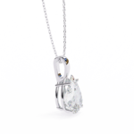 2.00 Carat Pear Cut Solitaire Diamond Pendant Necklace – Elegant Jewelry for Women - Image 2