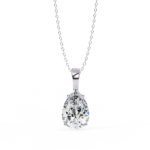 2.00 Carat Pear Cut Solitaire Diamond Pendant Necklace – Elegant Jewelry for Women