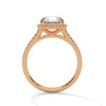1.52 Carat Round Cut Halo Diamond Engagement Ring for Women – Elegant Bridal Jewelry - Image 8