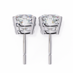 2.30 Carat Cushion Cut Diamond Stud Earrings - Modern Jewelry - Image 5