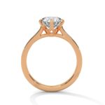 Elegant 2.22 Carat Round Cut Six-Prong Diamond Solitaire Ring With Round Side Stones – Perfect for Engagements - Image 8