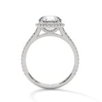 1.52 Carat Round Cut Halo Diamond Engagement Ring for Women – Elegant Bridal Jewelry - Image 2