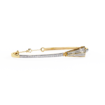 0.60 Carat Diamond Geometric Bangle Bracelet – Modern Luxury Jewelry - Image 8