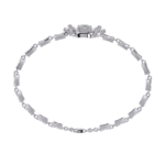 1.65 Carat Princess Cut Diamond Bracelet – Luxury Tennis Jewelry - Image 4