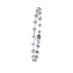 Round Cut Diamond Floral Tennis Bracelet – Elegant Diamond Jewelry - Image 4
