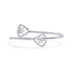 1.34 Carat Round Cut Diamond Open Bangle Bracelet – Luxury Jewelry