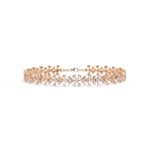 1.60 Carat Round Cut Diamond Cluster Floral Bracelet – Fine Jewelry for Special Occasions - Image 8