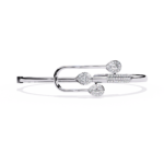 0.75 Carat Pear Cut Diamond Bracelet with Halo Accents – Elegant Fine Jewelry