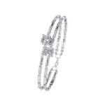 2.25 Carat Round Cut Double-Strand Diamond Bracelet – Modern Design & Elegant Jewelry for Women - Image 2