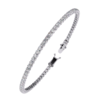3.90 Carat Round Cut Diamond Tennis Bracelet – Classic Luxury Jewelry - Image 2