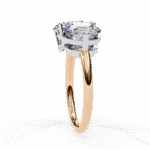 Toi et Moi 2.00 Carat Oval & Round Cut Diamond Engagement Ring – Two Stone Bridal Jewelry - Image 12