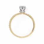 1.36 Carat Marquise Cut Hidden Halo Diamond Engagement Ring with Round Side Stones – Elegant Bridal Ring - Image 7