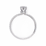 1.36 Carat Marquise Cut Hidden Halo Diamond Engagement Ring with Round Side Stones – Elegant Bridal Ring - Image 3