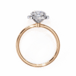 1.24 Carat Cushion Cut Halo Diamond Engagement Ring – Elegant Bridal Jewelry - Image 11