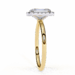 1.20 Carat Radiant Cut Halo Diamond Engagement Ring with Round Side Stones – Elegant Bridal Jewelry - Image 7