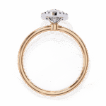 1.20 Carat Marquise Cut Halo Diamond Engagement Ring with Round Side Stones – Elegant Bridal Jewelry - Image 12