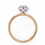 1.18 Carat Pear Cut Halo Diamond Engagement Ring with Round Side Stones – Elegant Bridal Jewelry - Image 12