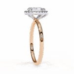 1.18 Carat Pear Cut Halo Diamond Engagement Ring with Round Side Stones – Elegant Bridal Jewelry - Image 11