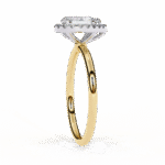 1.18 Carat Pear Cut Halo Diamond Engagement Ring with Round Side Stones – Elegant Bridal Jewelry - Image 7