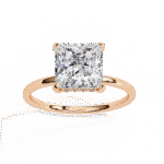 2.16 Carat Princess Cut Hidden Halo Diamond Engagement Ring – Elegant Bridal Jewelry - Image 10
