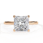 2.16 Carat Princess Cut Hidden Halo Diamond Engagement Ring – Elegant Bridal Jewelry - Image 9