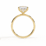 2.16 Carat Princess Cut Hidden Halo Diamond Engagement Ring – Elegant Bridal Jewelry - Image 8