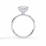 2.16 Carat Princess Cut Hidden Halo Diamond Engagement Ring – Elegant Bridal Jewelry - Image 4