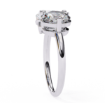 Toi et Moi 2.00 Carat Pear & Round Cut Diamond Engagement Ring – Two Stone Bridal Jewelry - Image 3