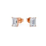 2.00 Carat Emerald Cut Diamond Stud Earrings - Premium Jewelry - Image 6