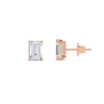 2.00 Carat Emerald Cut Diamond Stud Earrings - Premium Jewelry - Image 7