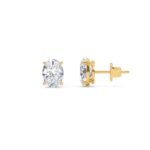 2.00 Carat Oval Cut Diamond Stud Earrings - Fine Jewelry - Image 5