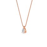 1.00 Carat Pear Cut Diamond Solitaire Pendant Necklace – Elegant Fine Jewelry - Image 10