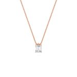 1.00 Carat Emerald Cut Diamond Solitaire Pendant– Timeless Fine Jewelry - Image 9
