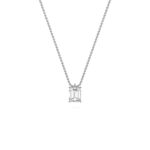 1.00 Carat Emerald Cut Diamond Solitaire Pendant– Timeless Fine Jewelry