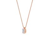 1.00 Carat Oval Cut Diamond Solitaire Pendant Necklace – Modern Fine Jewelry - Image 10