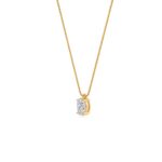 1.00 Carat Oval Cut Diamond Solitaire Pendant Necklace – Modern Fine Jewelry - Image 6