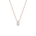 1.00 Carat Oval Cut Diamond Solitaire Pendant Necklace – Modern Fine Jewelry - Image 9
