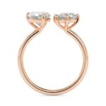 Toi et Moi 2 Carat Heart & Pear Cut Diamond Engagement Ring for Women – Two Stone Bridal Jewelry - Image 12