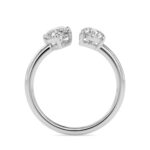 Toi et Moi 2 Carat Marquise & Pear Cut Diamond Engagement Ring for Women – Two Stone Bridal Jewelry - Image 4