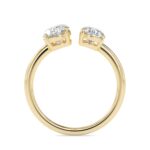 Toi et Moi 2 Carat Oval & Pear Cut Diamond Engagement Ring for Women – Two Stone Bridal Jewelry - Image 8