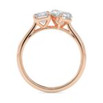 Toi et Moi 2 Carat Emerald & Heart Cut Diamond Engagement Ring for Women – Two Stone Bridal Jewelry - Image 12