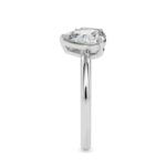 Toi et Moi 2 Carat Oval & Pear Cut Diamond Engagement Ring for Women – Two Stone Bridal Jewelry - Image 3