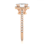 1.36 Carat Oval Cut Halo Diamond Engagement Ring for Women – Elegant Bridal Jewelry - Image 12