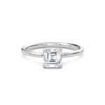 2.00 Carat Asscher Cut Solitaire Diamond Engagement Ring – Elegant Bridal Ring